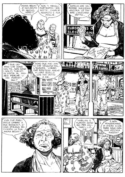 Tavola tratta dal numero 132<br>disegni di Michele Benevento<br><i>(c) 2011 Sergio Bonelli Editore</i>