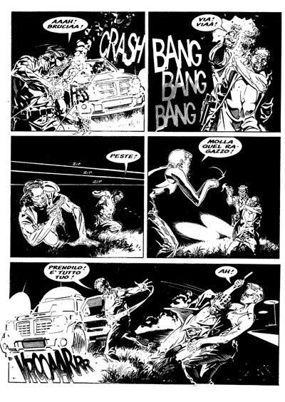 Tavola tratta dal numero 142<br>disegni di Michele Benevento<br><i>(c) 2011 Sergio Bonelli Editore</i>