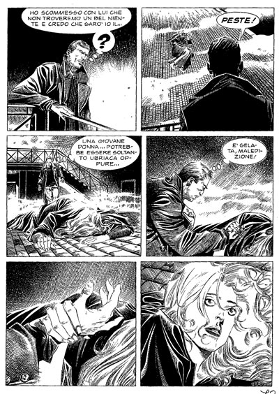 Tavola tratta dal numero 143<br>disegni di Alessio Fortunato<br><i>(c) 2011 Sergio Bonelli Editore</i>