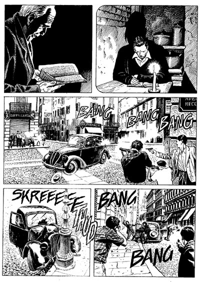 Tavola tratta dal numero 145<br>disegni di Mario "Majo" Rossi<br><i>(c) 2011 Sergio Bonelli Editore</i>