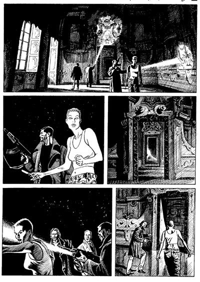 Tavola tratta dal numero 145<br>disegni di Mario "Majo" Rossi<br><i>(c) 2011 Sergio Bonelli Editore</i>