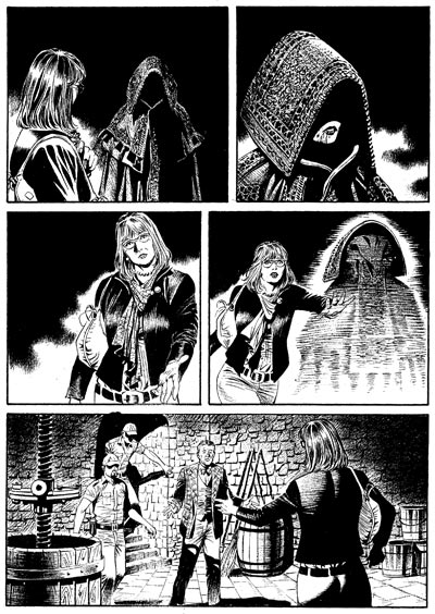 Tavola tratta dal numero 147<br>disegni di Maurizio Dotti<br><i>(c) 2011 Sergio Bonelli Editore</i>