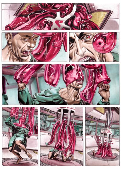 Sturm und Drang - Tavola 5<br>disegni e colori di Patrizio Evangelisti<br><i>(c) 2011 Fulvio Gatti - Patrizio Evangelisti / Vittorio Pavesio Productions</i>