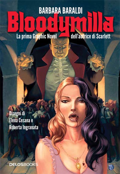 Cover Bloodymilla<br>disegni e colori di Marco Dominici<br><i>(c) 2011 DelosBooks</i>