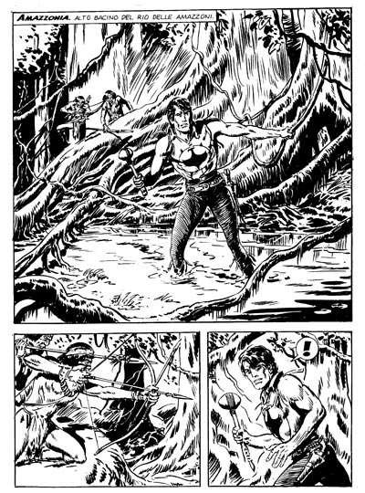 Tavola tratta dagli albi numero 565/566<br>disegni di Gallieno Ferri<br><i>(c) 2012 Sergio Bonelli Editore</i>