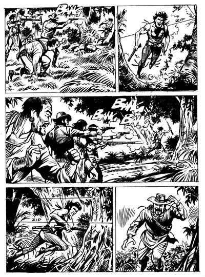 Tavola tratta dagli albi numero 567/569<br>disegni di Mauro Laurenti<br><i>(c) 2012 Sergio Bonelli Editore</i>