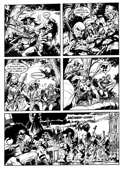 Tavola tratta dall'Almanacco del'Avventura 2013<br>disegni di Massimo Pesce<br><i>(c) 2012 Sergio Bonelli Editore</i>