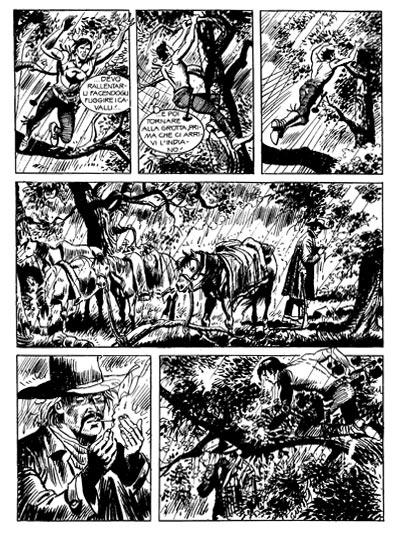 Tavola tratta dallo Speciale numero 25<br>disegni di Gaetano Cassaro<br><i>(c) 2012 Sergio Bonelli Editore</i>