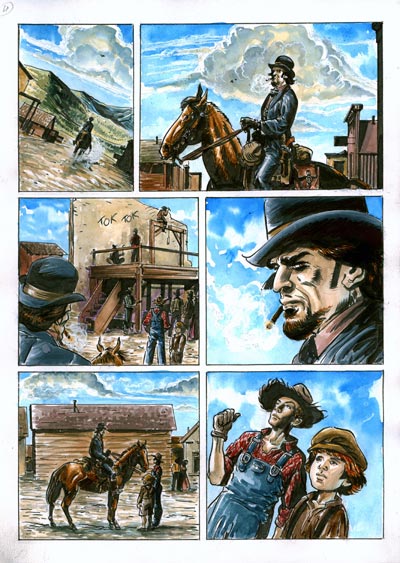 Tavola tratta da Than Dai cartonato numero 5<br>disegni di Marco Boselli, colori di Michela Cacciatore, Federica Macchia e Giulia Priori<br><i>(c) 2012 Salvatore Taormina</i>