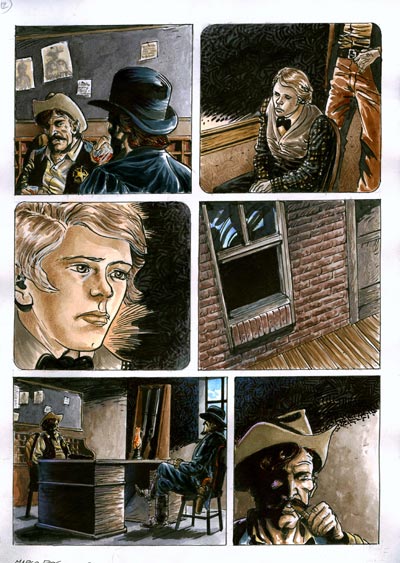 Tavola tratta da Than Dai cartonato numero 5<br>disegni di Marco Boselli, colori di Michela Cacciatore, Federica Macchia e Giulia Priori<br><i>(c) 2012 Salvatore Taormina</i>