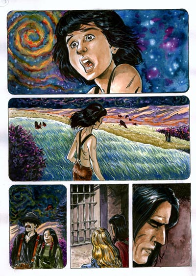 Tavola tratta da Than Dai cartonato numero 5<br>disegni di Marco Boselli, colori di Michela Cacciatore, Federica Macchia e Giulia Priori<br><i>(c) 2012 Salvatore Taormina</i>