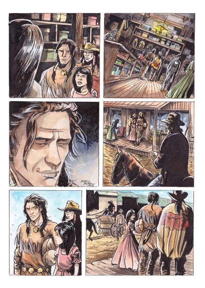 Tavola tratta da Than Dai cartonato numero 5<br>disegni di Marco Boselli, colori di Michela Cacciatore, Federica Macchia e Giulia Priori<br><i>(c) 2012 Salvatore Taormina</i>