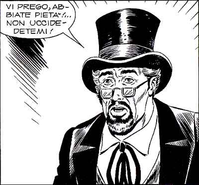 Spaventato... o stufo di ripetere sempre la stessa lagna?<br>Almanacco del West 2012, pag.107 - disegni di Giacomo Danubio<br><i>(c) 2012 Sergio Bonelli Editore</i>