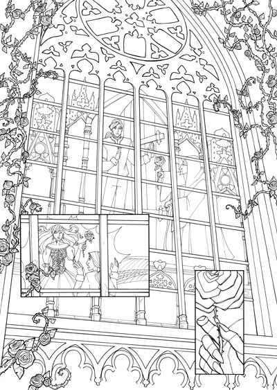 Tavola tratta da Vampire's Tears numero 3<br>disegni di Roberta Pierpaoli<br><i>(c) 2012 Salvatore Taormina</i>