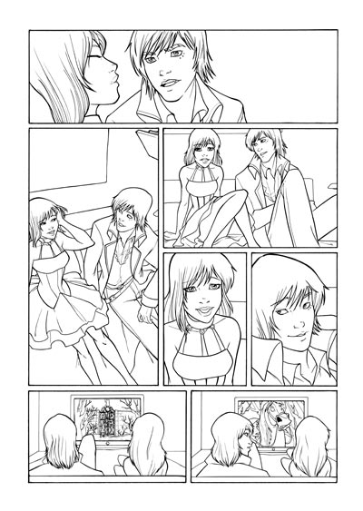 Tavola tratta da Vampire's Tears numero 3<br>disegni di Roberta Pierpaoli<br><i>(c) 2012 Salvatore Taormina</i>