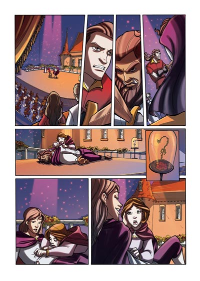 Tavola tratta da Vampire's Tears numero 3<br>disegni di Roberta Pierpaoli, colori di Marina Iovine<br><i>(c) 2012 Salvatore Taormina</i>