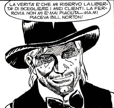 Il codice di Xavier Mondego Il codice di Xavier Mondego<br>Tex 615, pag.109 - Disegno di Leomacs<br><i>(c) 2012 Sergio Bonelli Editore</i>