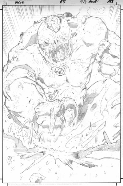 Tavola tratta dalla miniserie Rage<br>matite di Andrea Mutti<br><i>(c) TM & © 2012 DARK HORSE Edizione italiana: Panini S.p.A.</i>