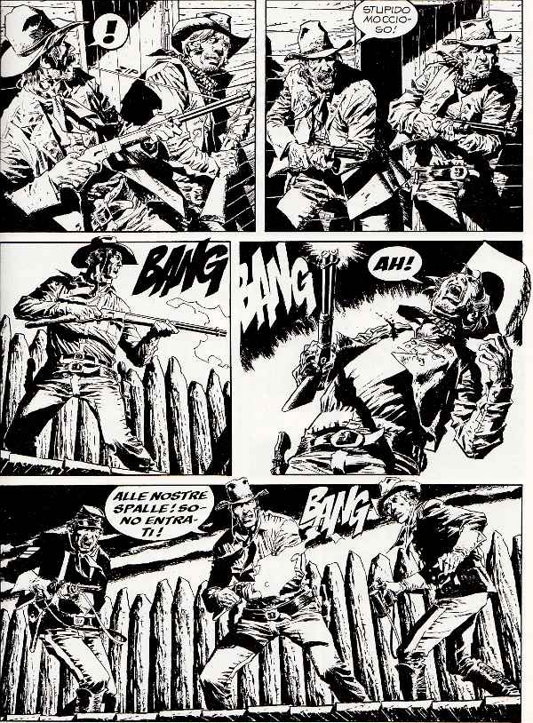 Infiltrazione Infiltrazione<br>Tex 617, pag.61 - Tavola di Gianluca e Raul Cestaro<br><i>(c) 2012 Sergio Bonelli Editore</i>