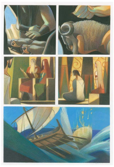 Nausicaa - Tavola 17<br>disegni e colori di Andrea Serio<br><i>(c) 2012 Vittorio Pavesio Productions</i>