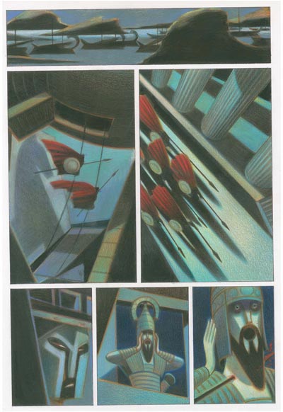 Nausicaa - Tavola 11<br>disegni e colori di Andrea Serio<br><i>(c) 2012 Vittorio Pavesio Productions</i>