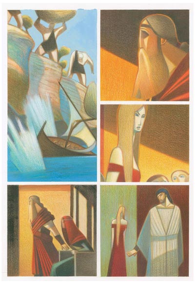 Nausicaa - Tavola 18<br>disegni e colori di Andrea Serio<br><i>(c) 2012 Vittorio Pavesio Productions</i>
