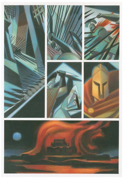 Nausicaa - Tavola 12<br>disegni e colori di Andrea Serio<br><i>(c) 2012 Vittorio Pavesio Productions</i>