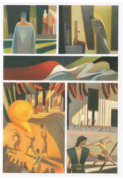 Nausicaa - Tavola 19<br>disegni e colori di Andrea Serio<br><i>(c) 2012 Vittorio Pavesio Productions</i>
