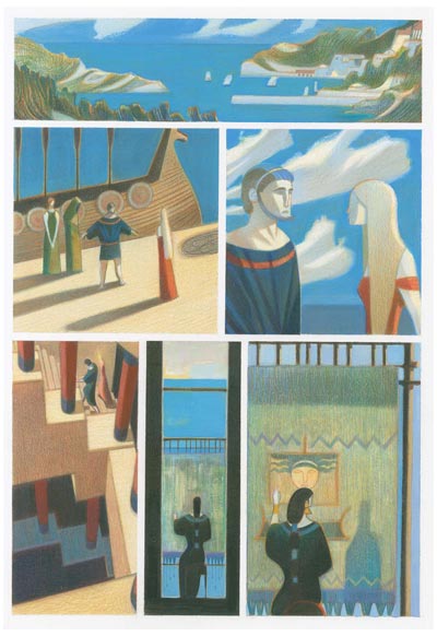 Nausicaa - Tavola 42<br>disegni e colori di Andrea Serio<br><i>(c) 2012 Vittorio Pavesio Productions</i>