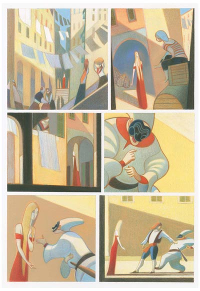 Nausicaa - Tavola 46<br>disegni e colori di Andrea Serio<br><i>(c) 2012 Vittorio Pavesio Productions</i>