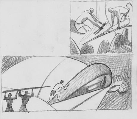 Nausicaa - Bozza<br>disegni di Andrea Serio<br><i>(c) 2012 Vittorio Pavesio Productions</i>