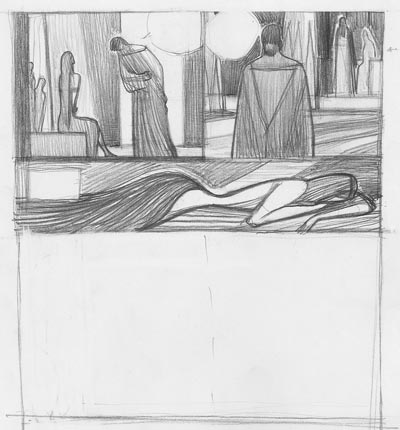 Nausicaa - Bozza<br>disegni di Andrea Serio<br><i>(c) 2012 Vittorio Pavesio Productions</i>