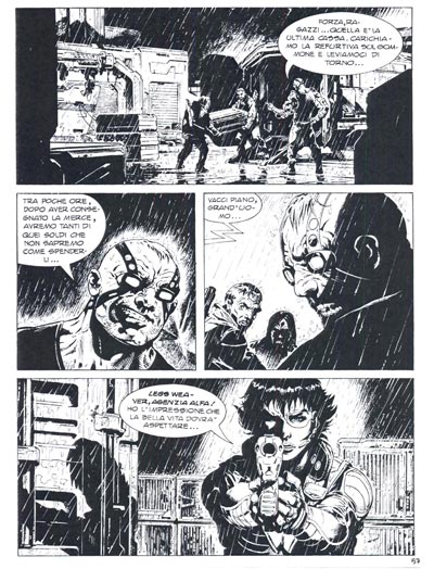 Tavola tratta dal numero 251<br>disegni di Ivan Calcaterra<br><i>(c) 2012 Sergio Bonelli Editore</i>