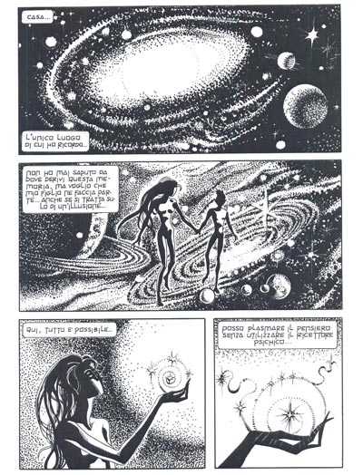 Tavola tratta dall'Albo Agenzia Alfa numero 26 Tavola tratta dall'Albo Agenzia Alfa numero 26<br>disegni di Lucia Arduini<br><i>(c) 2012 Sergio Bonelli Editore</i>