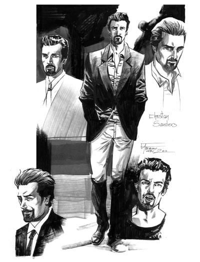 LAW - Studio Personaggi: Christian Sanders<br>disegni di Fabiano Ambu<br><i>(c) 2012 Davide G.G. Caci, Giorgio Salati, Fabiano Ambu & Edizioni Star Comics</i>