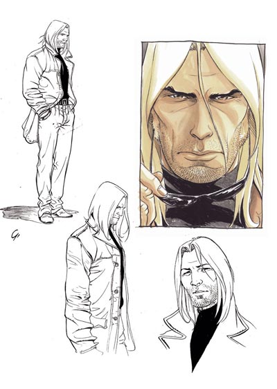 Studio Personaggi: James Healer<br>disegni e colori di Giulio De Vita<br><i>(c) 2012 GP Publishing</i>