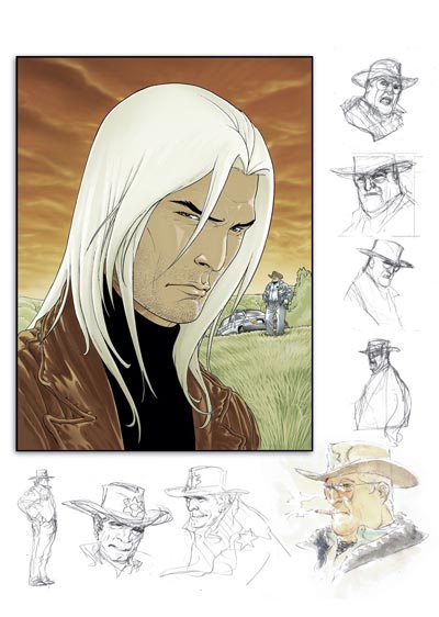 Studio Personaggi: James Healer & Brian Heckman<br>disegni e colori di Giulio De Vita<br><i>(c) 2012 GP Publishing</i>
