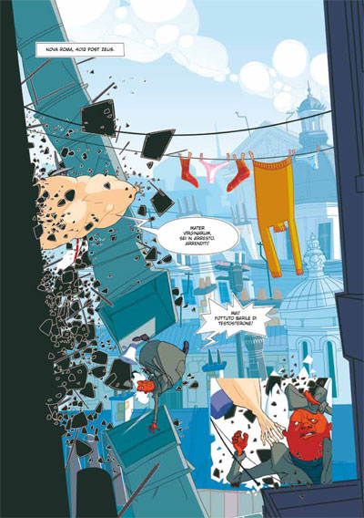 DEI 1 - Tavola 7<br>disegni e colori di Emanuele Tenderini<br><i>(c) 2012 Bao Publishing</i>