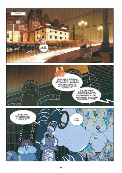 DEI 1 - Tavola 44<br>disegni e colori di Emanuele Tenderini<br><i>(c) 2012 Bao Publishing</i>