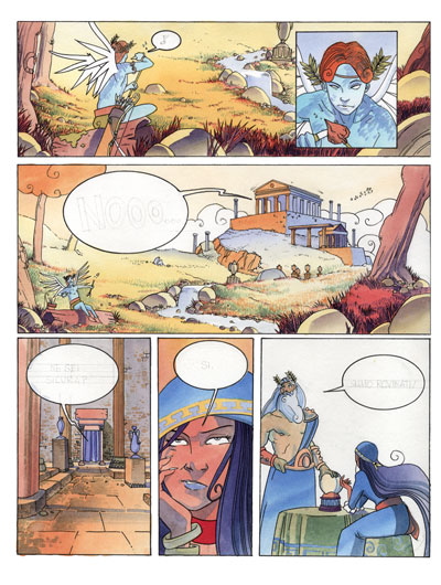 DEI - Primissimi Studi, Tavola<br>disegni e colori di Emanuele Tenderini<br><i>(c) 2012 Bao Publishing</i>