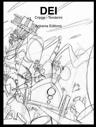 DEI - Studio Cover Numero 1<br>disegni di Emanuele Tenderini<br><i>(c) 2012 Bao Publishing</i>