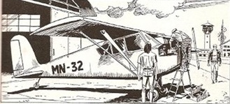 Il piper M-N 32<br>Vignetta di Domenico e Stefano Di Vitto, da Mister No n.295<br><i>(c) 1999 Sergio Bonelli editore</i>