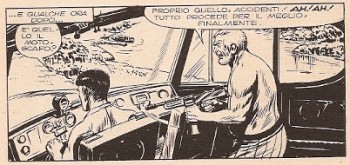 Piper biposto Piper biposto<br>Vignetta di Gallieno Ferri, Mister No n.1, pag.85<br><i>(c) 1975 Sergio Bonelli editore</i>