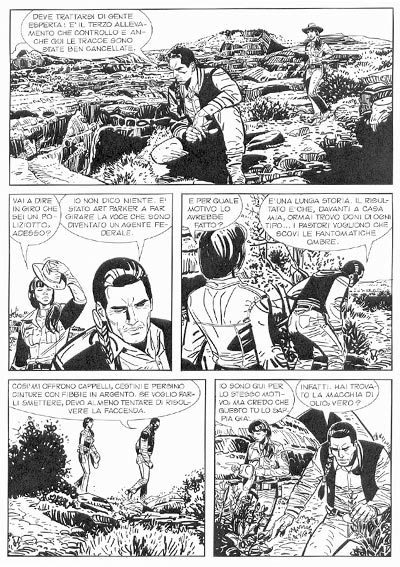 Tavola tratta dal numero 2<br>disegni di Luigi Siniscalchi<br><i>(c) 2012 Sergio Bonelli Editore</i>