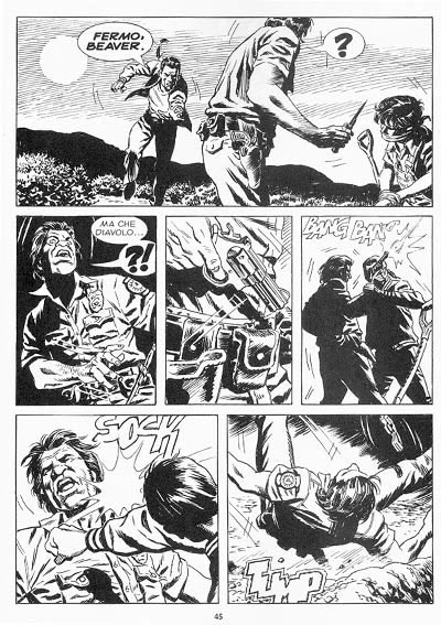 Tavola tratta dal numero 1 Tavola tratta dal numero 1<br>disegni di Fabio Valdambrini<br><i>(c) 2012 Sergio Bonelli Editore</i>