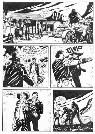 Tavola tratta dal numero 3 Tavola tratta dal numero 3<br>disegni di Marco Foderà<br><i>(c) 2012 Sergio Bonelli Editore</i>
