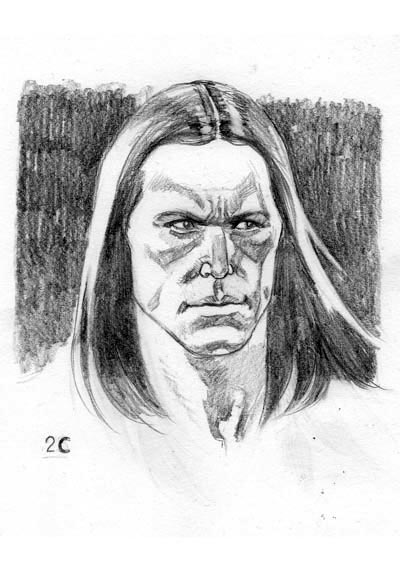 Studio Personaggi: Saguaro Studio Personaggi: Saguaro<br>disegni di Alessandro Poli<br><i>(c) 2012 Sergio Bonelli Editore</i>