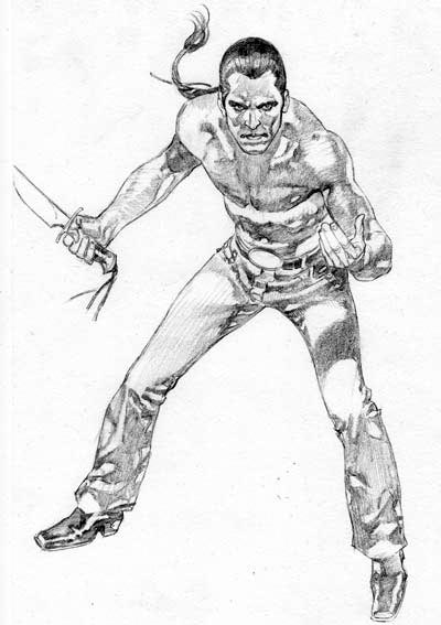 Studio Personaggi: Saguaro Studio Personaggi: Saguaro<br>disegni di Alessandro Poli<br><i>(c) 2012 Sergio Bonelli Editore</i>