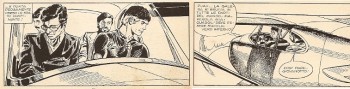 Piper quadriposto per il trasporto dei passeggeri Piper quadriposto per il trasporto dei passeggeri<br>Vignette di Roberto Diso, Mister No n.6, pag. 29 e pag.31<br><i>(c) 1975 Sergio Bonelli editore</i>