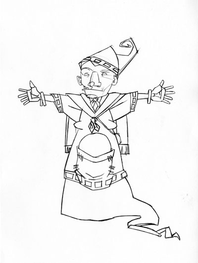 DEI - Primissimi Studi Personaggi: Sibilla<br>disegni di Emanuele Tenderini<br><i>(c) 2012 Bao Publishing</i>